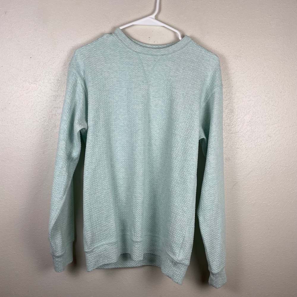 Lululemon‎ Textured Crewneck Sweatshirt Light Aqua Size 4